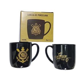 753090 CANECA PORCELANA 300ML CORINTNHIANS - LICENCIADO