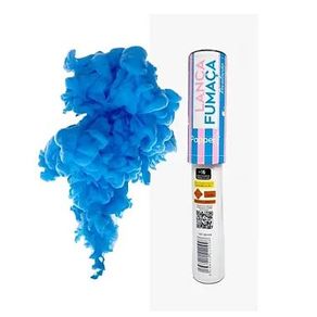 SM-MA TUBO DE FUMAÇA REVELAÇÃO COR AZUL DE 22,5 CM