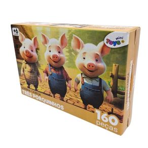 6374 QUEBRA CABECA  TRES PORQUINHOS  C/160 PEÇAS