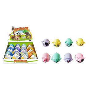 TK-AB3453 OVO SURPRESA ANIMAIS CARRINHOS C/3