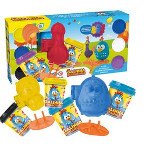 616 BRINQUEDO KIT MASSINHAS GALINHA PINTADINHA E FAMÍLIA