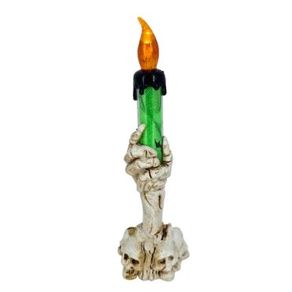 CASTICAL MAO ESQUELETO C/VELA 15X4X4CM