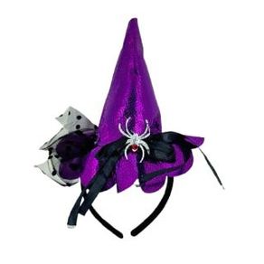 TIARA C/ CHAPEU BRUXA LUXO 27X19CM