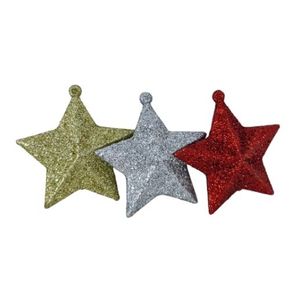917509 ENFEITE ESTRELA C/GLITTER 7CM C/03