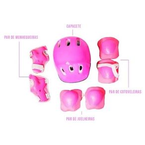 GU5563 KIT PROTECAO INFANTIL C/7 PECAS ROSA