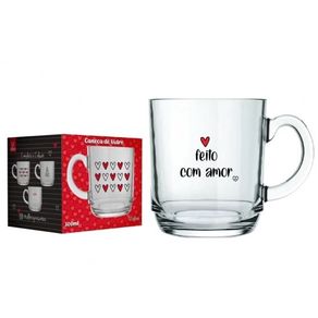 5909414 CANECA ASPEN LOVE 300 ML  FEITO COM AMOR LUVA C/1