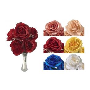 07970 BUQUE DE ROSAS REDONDAS X5 40CM