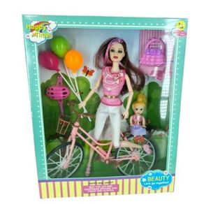 GK1605 BONECA C/BICICLETA