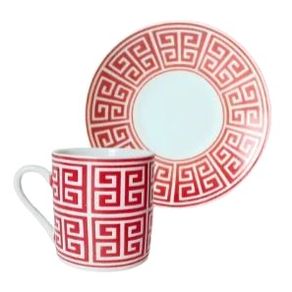 WX11549 CJ DE XICARAS DE CAFE C/ PIRES PORCELANA C/6