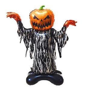 PAF 336 BALAO METALIZADO C/ BASE HALLOWEEN - 115 CM ABOBORA