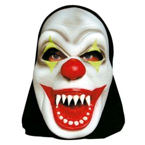 796 MASCARA LATEX C/CAPUZ PALHACO MAU