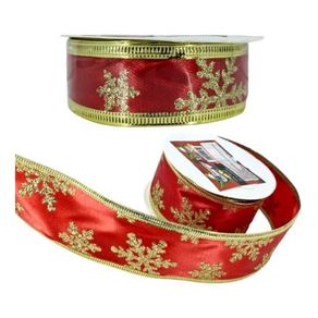 FITA NATALINA DECORADA 2.5CMX2M