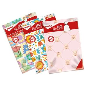 99580057 SACO P/PRESENTE METAL/PEROL 25X37 BEBE SORT C/50 99580057 SACO P/PRESENTE METAL/PEROL 25X37 BEBE SORT C/50