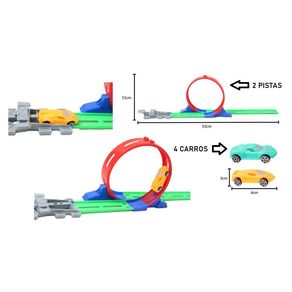 TK-AB0149 KIT PISTA 360 LANCADOR C/ 4 CARRINHOS