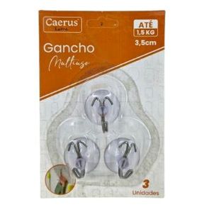 CRS-2337 GANCHO MULTIUSO DE METAL C/SUPORTE  C/03