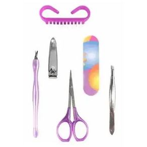 KMP-38 MANICURE 6PCS DE PLASTICO/METAL 10X18CM