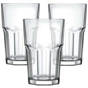 WG21882 CJ 3 COPOS VIDRO TREVI TRANSPARENTE 350ML