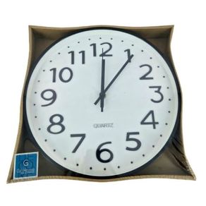 DRP012 RELOGIO DE PAREDE PLASTICO/VIDRO 29CM