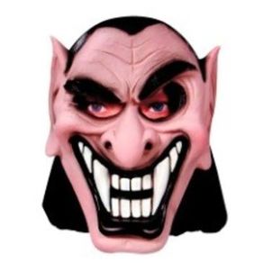 10006 MASCARA LATEX C/CAPUZ VAMPIRO MAU