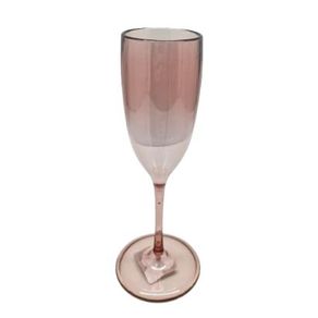 AP-1007ROT TAÇA CHAMPANHE GLAMOUR ROSE TRANSLUCIDO