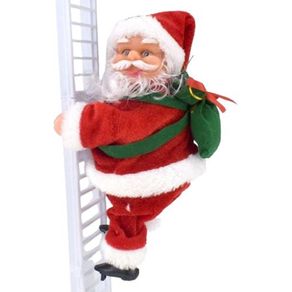 918377 PAPAI NOEL ELETRÔNICO C/ESCADA 45CM