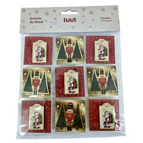 30442 CARTELA CARTOES NATAL D4 5X5CM C/09