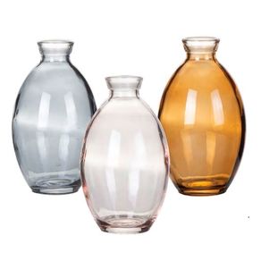 31896 MINI VASO DE VIDRO COLOR 6,8X6,8X12CM