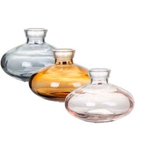 31898 MINI VASO DE VIDRO COLOR 9X9X6CM