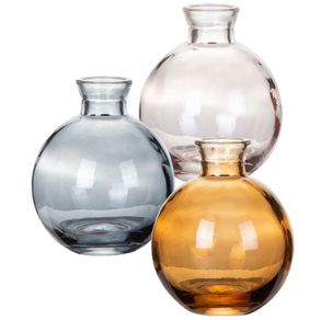 31897 MINI VASO DE VIDRO COLOR 7,5X7,5X9CM