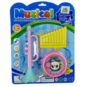TK-AB4318 CONJUNTO MUSICAL DE PLASTICO C/3 PEÇAS