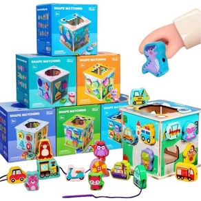 GK3475 CUBO DE ATIVIDADES EM MADEIRA SORTIDOS GK3475 CUBO DE ATIVIDADES EM MADEIRA SORTIDOS