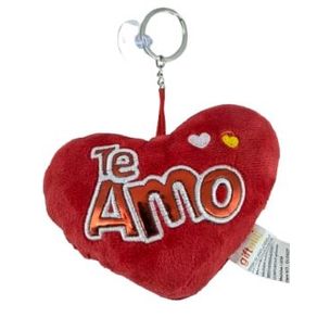 GU5827 CHAVEIRO CORACAO 12CM BORDADO METALIZADO