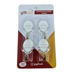 GU5890 GANCHO PARA PAREDE C/4 PECAS