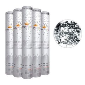 LCP002 LANCA CONFETE PRATEADO METALIZADO 30CM UNID