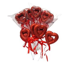 ASH-82.0275 ENFEITE CORAÇÃO 20CM C/06 ASH-82.0275 ENFEITE CORAÇÃO 20CM C/06