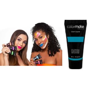 8301 CLOWN LIQUIDO COLORMAKE AZUL NEON 30 ML