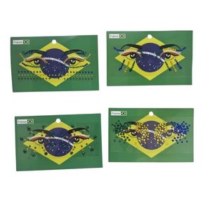 CP987 ADESIVO FACIAL - TEMA BRASIL
