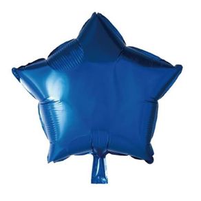 Q00206 BALAO METALIZADO ESTRELA N°18 AZUL