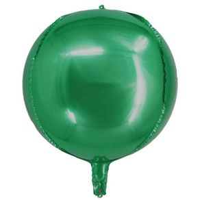Q00509 BALAO METALIZADO REDONDO 4D VERDE N° 20