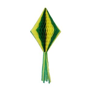 CPBJ15 ENFEITE BALAO 15CM NAS CORES VERDE E AMARELO 15CM*14C