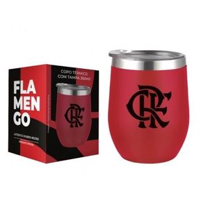 103133 COPO TERMICO INOX C/TAMPA 360ML FLAMENGO
