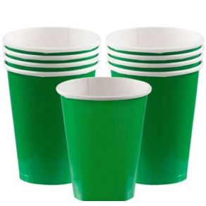 Q25459 COPO DE PAPEL LISO VERDE