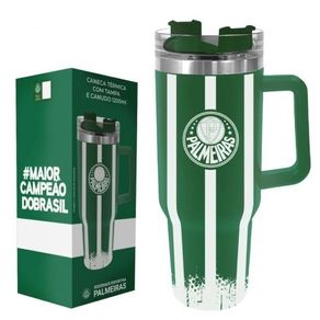 153138 CANECA TERMICA INOX C/TAMPA/CANUDO 1200ML PALMEIRAS