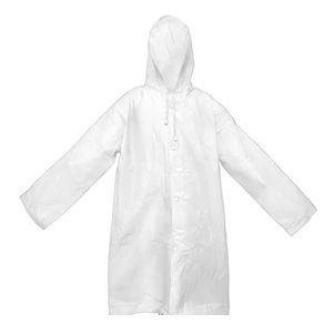 IS0038 CAPA DE CHUVA DE EVA COM BOTAO TRANSPARENTE INFANTIL